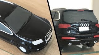 AUDI Q7 CAR  FONDANT CAKE [upl. by Yboc]