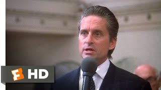 Wall Street 45 Movie CLIP  Greed Is Good 1987 HD [upl. by Udale]