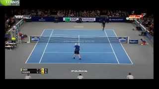 Paris Masters 2015 Roger Roger Federer vs John Isner 3rd Round  Highlights 6112015 [upl. by Ysak]