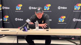 Lance Leipold discusses KU’s loss to KState [upl. by Leis12]