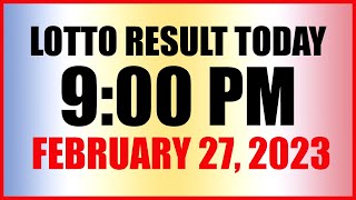 Lotto Result Today 9pm Draw February 27 2023 Swertres Ez2 Pcso [upl. by Mccormick491]