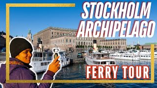 Archipelago tour in Stockholm and Ferry ⛴️ ride  lime cheese cake and royalty odiavlog yummy [upl. by Ebeneser]