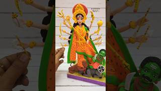 Navaratri Special🙏🥥🌺Maa Durga Asura Samhar Making With ClayPart2 🙏🌺Jai Maa Durga🙏Aigiri Nandini🎼🎵 [upl. by Pallaten]