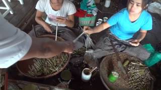 Myanmar cheroot and cigar manufacture [upl. by Bernarr]