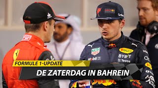 F1update Ferrari maakt het waar in Bahrein Verstappen denkt zondag terug te slaan [upl. by Relyks]