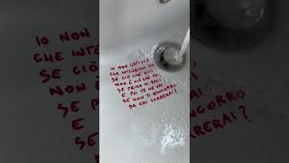 Da chi correrai Poesia nel lavandino 🚰❤️ frasi aforismi citazioni pensieri parole [upl. by Erret]