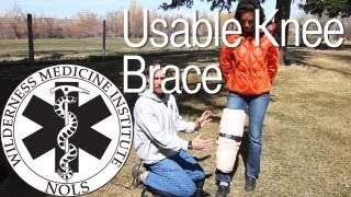 Wilderness Medicine  Usable Knee Brace [upl. by Neely]