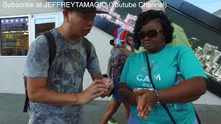 JEFFREY TAM street magic in LAS VEGAS [upl. by Aetnuahs]