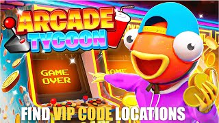 ARCADE TYCOON MAP FORTNITE CREATIVE  FIND VIP CODE LOCATIONS [upl. by Lovato]