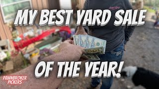 THIS IS THE BEST YARD SALE IVE BEEN TO ALL YEAR [upl. by Assenar]