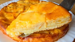 el postre SIN AZÚCAR más RICO Y FÁCIL en 5 minutos  con 4 manzanas y 1 YOGUR 🍎Tarta de Manzana🍏🤤🍏 [upl. by Radnaxela275]