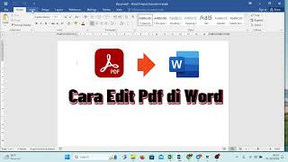 Cara Mudah Edit PDF di Word [upl. by Yraunaj727]