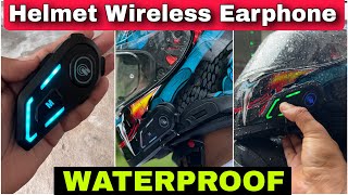 Best Waterproof Helmet Earphone  EDYELL Helmet Wireless Earphone C5 Installation amp Review [upl. by Aimik]