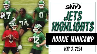 First looks at Jets rookies Olu Fashanu Malachi Corley and Braelon Allen  Highlights  SNY [upl. by Goltz]