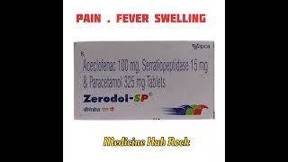 Zerodaol  SP Tablet Uses दर्द Pain zerodolsp medicinehubrock [upl. by Kennet]