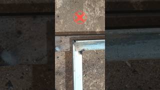 Metal Angle corner joint techniques in 90 degree precision by welding shorts weldingtricks [upl. by Salter615]