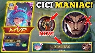 CICI MANIAC 100 BROKEN  CICI VS YU ZHONG MLBB🔥 cicimlbb yuzhongmlbb ciciplays mlbb [upl. by Gaulin]