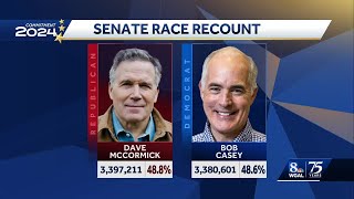 Casey vs McCormick Pennsylvanias US Senate recount Pa governor weighs in [upl. by Ahel688]