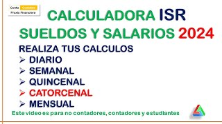 MACRO CALCULADORA SUELDOS Y SALARIOS 2024 TODOS LOS CALCULOS EN UNA SOLA PLATAFORMA [upl. by Ilecara]