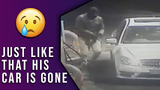 WATCH MAN GET HIJACKED AT SOUTH AFRICAN PETROL STATION [upl. by Hairahcez]