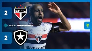 SPETTACOLO IN BRASILE  SAN PAOLOBOTAFOGO 22  HIGHLIGHTS  BRASILEIRAO  MOLA TV [upl. by Cantone]