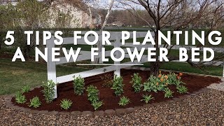 5 Tips for Planting a New Flower Bed  Garden Answer [upl. by Sansone]