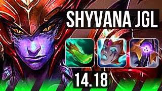 SHYVANA vs XIN ZHAO JGL  8313 500 games  NA Master  1418 [upl. by Nylrehc]