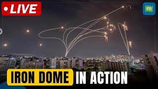 Israels Iron Dome fires from Haifa Bay hours after Hezbollah rockets struck city N18G [upl. by Aroon]