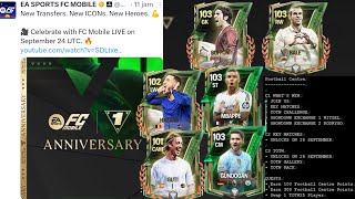 FIKS ICON HEROES amp PEMAIN TRANSFER BARU HADIR BAHAS TUNTAS SEMUA UPDATE BARU ANNIVERSARY FC MOBILE [upl. by Eetnuahs]