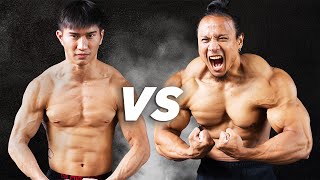 Muay Thai World Champion vs Bodybuilder  Do Muscles Matter [upl. by Limemann]