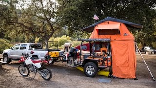 DIY Strapping a Refrigerator to a Trailer action experience moving [upl. by Ayikin]