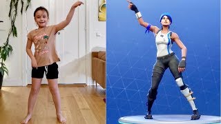 Fortnite dance CHALLENGE  Hela familjen dansar [upl. by Nikkie]