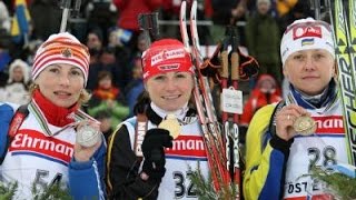 Andrea Henkel wird SprintWeltmeisterin 2008 [upl. by Eednahs]