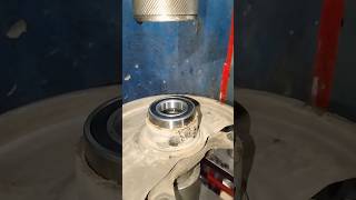 Install New Bearing 6007  Using Hydraulic Press automobile skills problem shorts [upl. by Nelly507]