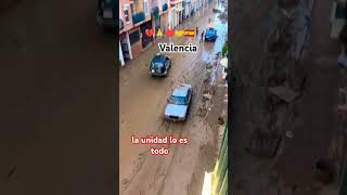 la unidad lo es todo 😭🙏💔✌️ valencia espana flood [upl. by Airotel]