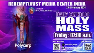 Catholic Holy Mass  23rd February 2024 Friday  Memorial of St Polycarp [upl. by Bunnie768]