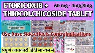 Nucoxia tablet ll Brutaflam mr 4 tablet ll Etoricoxib and Thiocolchicoside tablets use in hindi [upl. by Adnarahs]