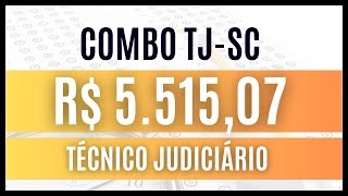 COMBO DE MATERIAIS  Concurso TJSC 2024  Cargo Técnico Judiciário Auxiliar [upl. by Elamor]