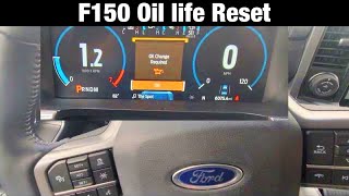 2022 Ford F150 Oil change Required Reset  Maintenance reminder reset procedure [upl. by Yrome]