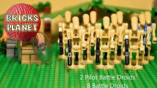 Battle of Naboo LEGO Star Wars 7929 set  Review Stop motion TimeLapse build [upl. by Enimzaj]