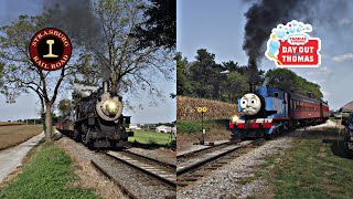 Day out with Thomas 2 steamers on the bubble tour at the Strasburg Railroad 2024 [upl. by Kiersten]