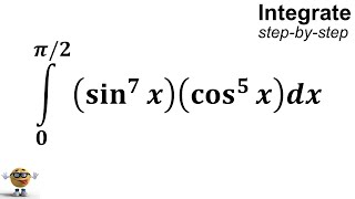 Integral of sinx7cosx5 💪 [upl. by Gifferd153]