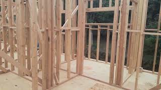 Paredes Exteriores 2x6Paredes Interiores 2x42x4 For Fire BlockingFraming de MaderaWindow Framing [upl. by Edmead]