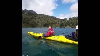 Kayaking in Bariloche in a windy day [upl. by Yemaj977]