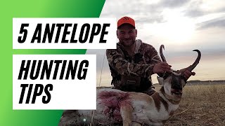 Antelope Hunting Tips  Top 5 [upl. by Onairpic]