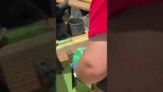 Building fireworks racks with a duplex nail gun fireworksdisplay pyrotechnics pyrotechnician [upl. by Eldreeda]