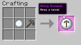 Minecraft But There Are Custom Snowballs [upl. by Eeimaj]