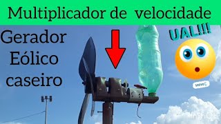 Motor de Impressora com multiplicador de velocidade Projeto gerador eólico de baixa potência [upl. by Ahslek]