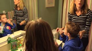 Kids Mouthwash routine LISTERINE® SMARTRINSE besweetsmart [upl. by Anaeg]