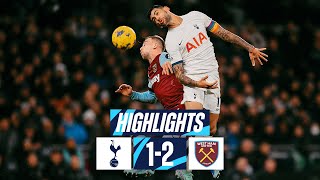 TOTTENHAM HOTSPUR 12 WEST HAM  PREMIER LEAGUE HIGHLIGHTS [upl. by Ishii807]